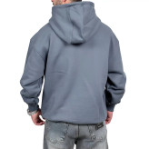 هودی پنبه سه نخ طوسی مدل پگادور